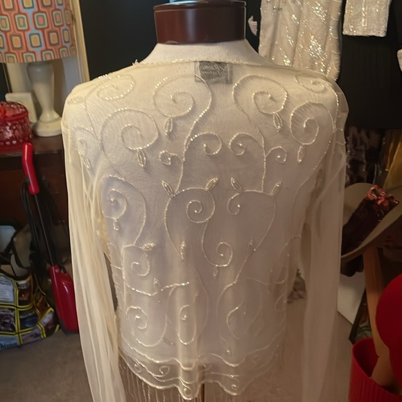 Sheer sequin evening blouse - Picture 2 of 2